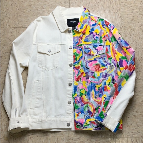 Custom Hand Painted Jean Jacket - Picture 1 of 5